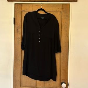 Anthropologie, Maeve - Black Tunic Dress - Black - Size 12